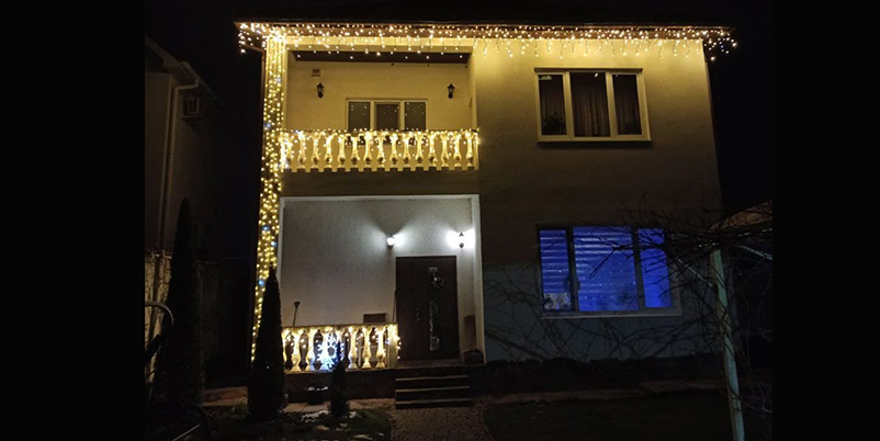 Weihnachtsbeleuchtung Villa Bonn